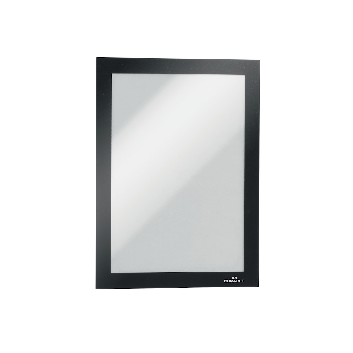Durable DURAFRAME Self Adhesive Magnetic Signage Frame - A5 Black, Pack of 2 1