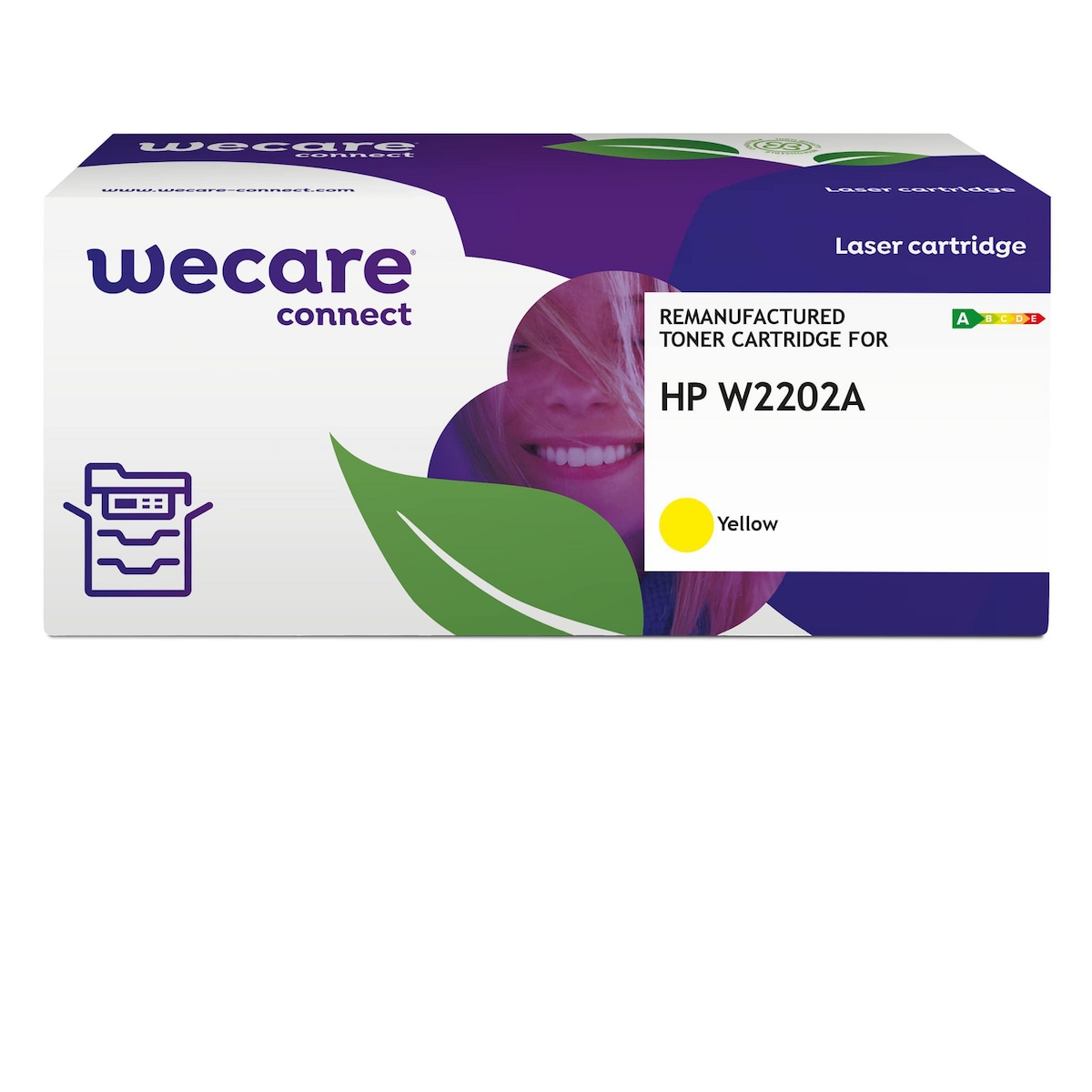 We Care Compatible HP 220A Standard Yield jet toner cartridge W2202A - Yellow 1