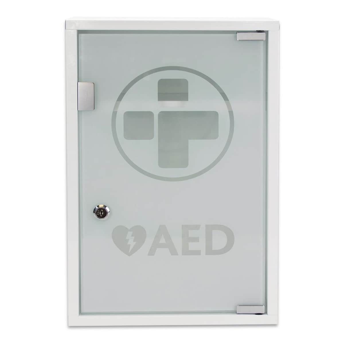 AED Alarmed Metal W/Cabinet Glass Door 1
