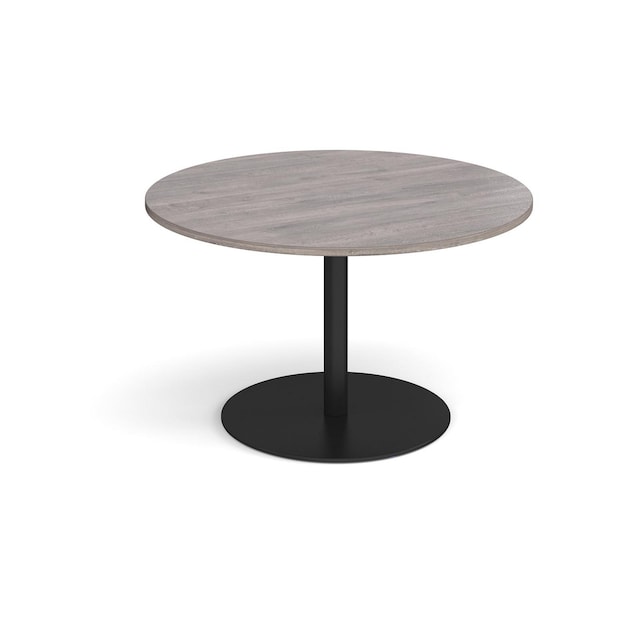 Eternal circular boardroom table 1200MM Grey Delivery Only EX NI 1