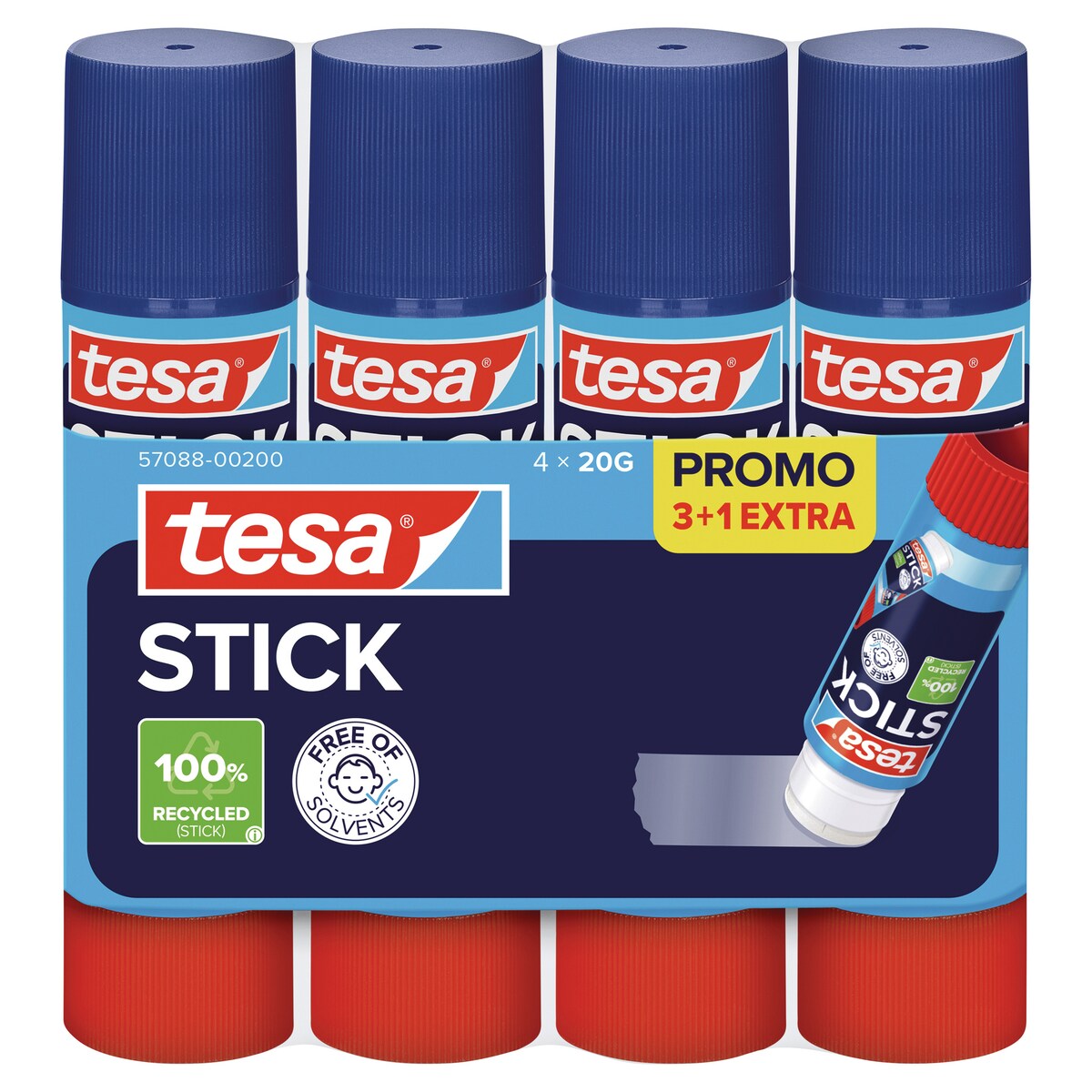 tesa Glue Stick - Pack of 4 1