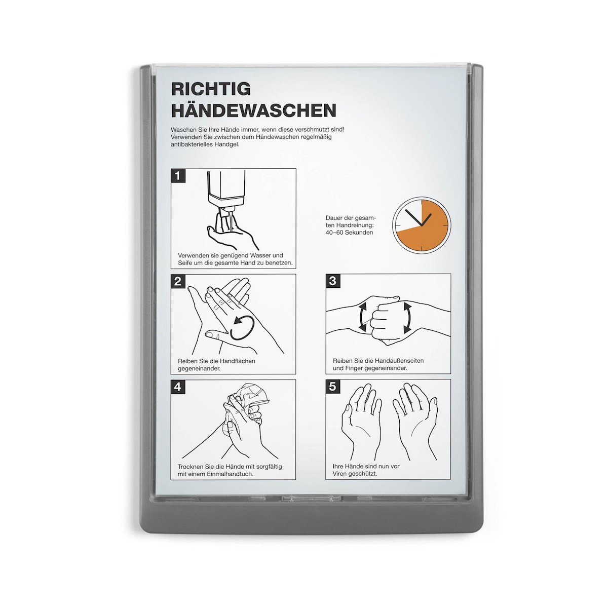 Durable Click Sign - Wall Mounted or Door Sign... | Lyreco