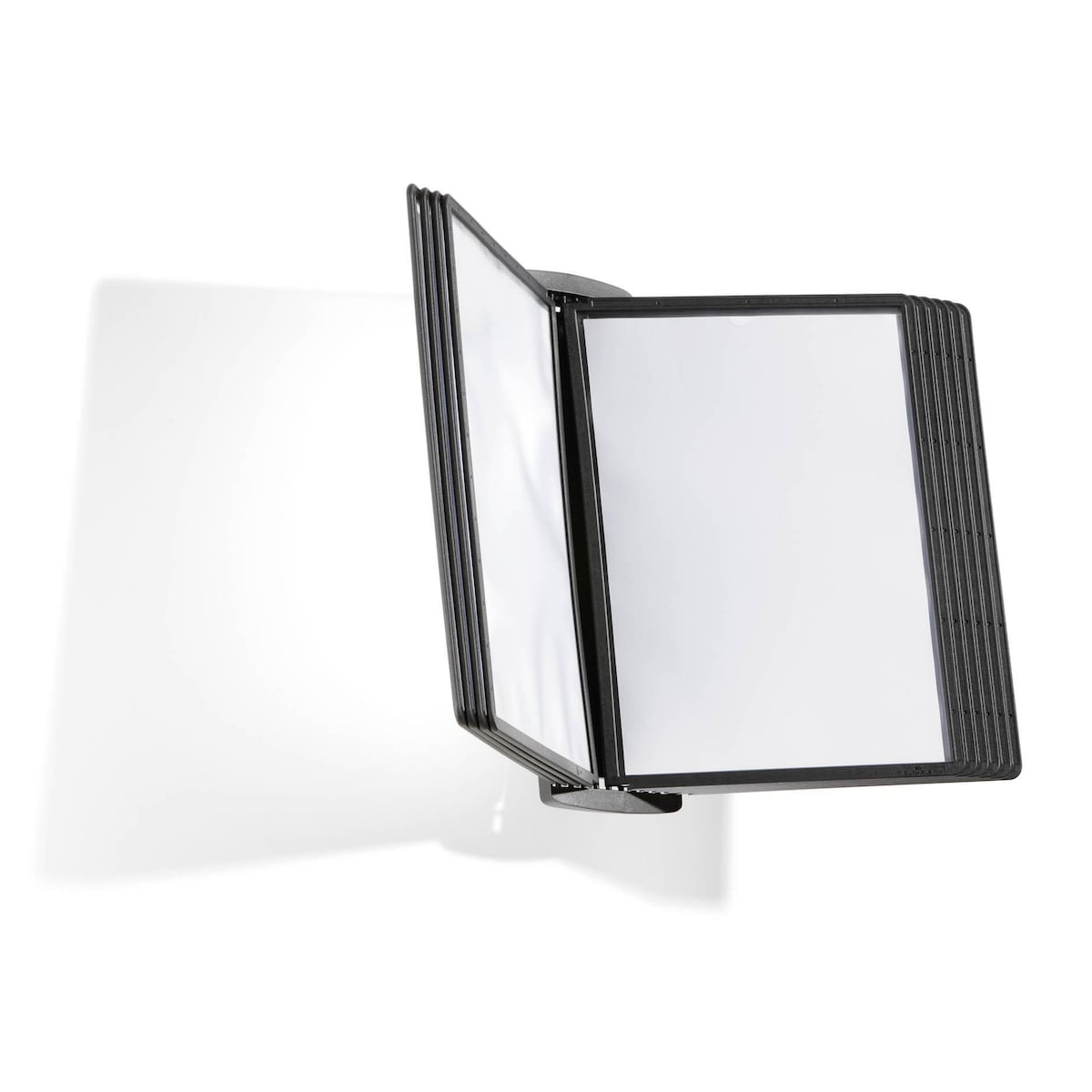 Durable SHERPA Style Wall Display Panel System - 10 Panels - A4 Black 1
