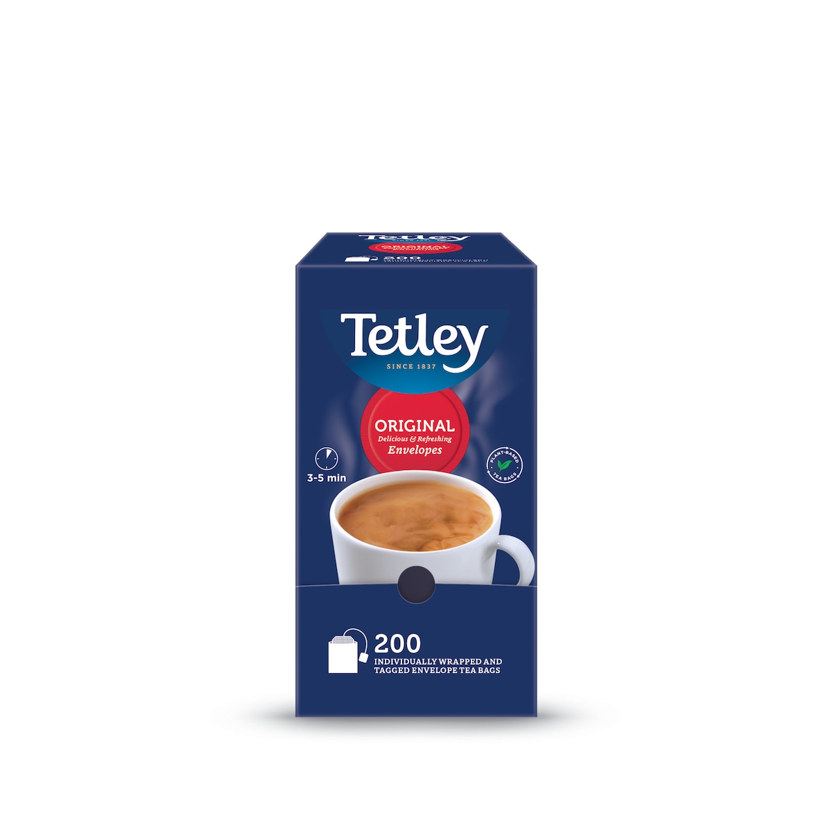 Tetley Enveloped Tagged Tea Bags - Pack of 200 1