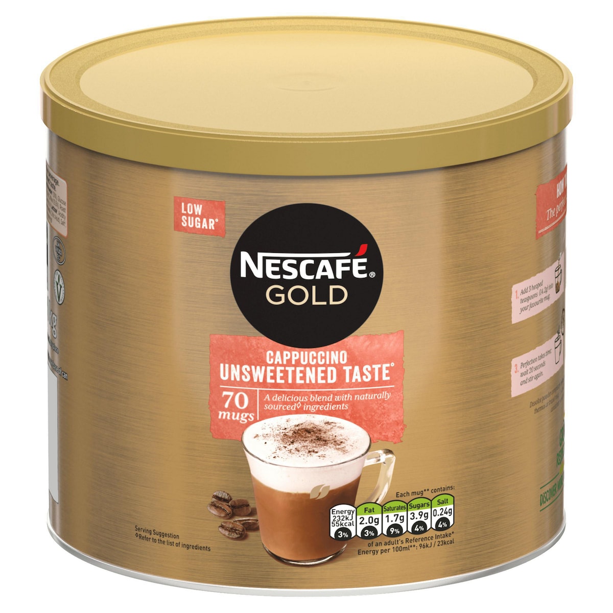 Nescafé Gold Cappuccino Coffee Tin- 1kg 1
