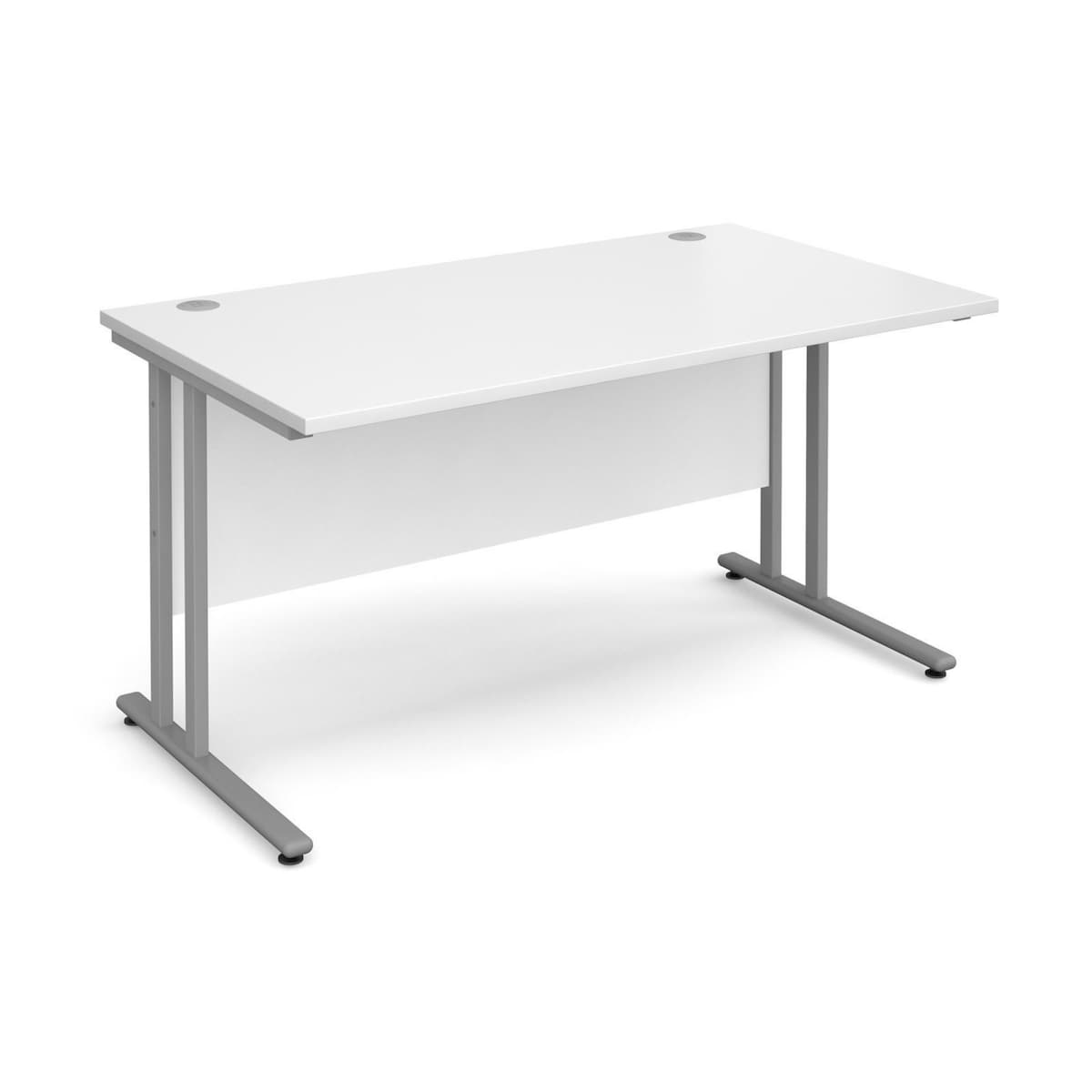 Maestro 25 SL straight desk 1400mm x 800mm white  - Delivery Only - Excludes NI 1
