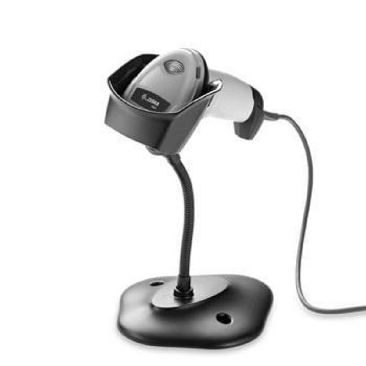 Zebra DS2208 Corded Handheld Barcode Scanner (with stand) 1