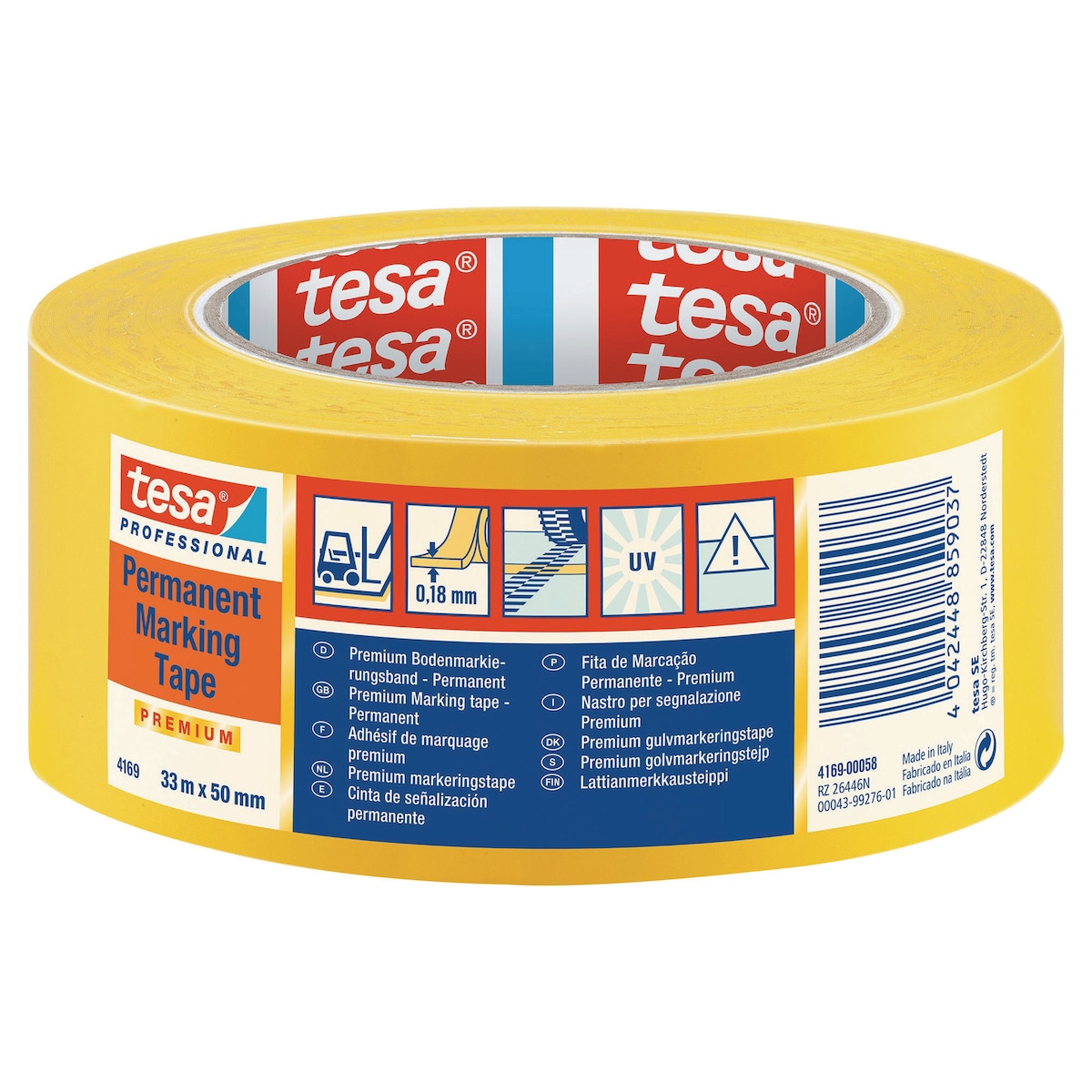 Tesa 04169-00058-93 Tesaflex PVC Yellow 1
