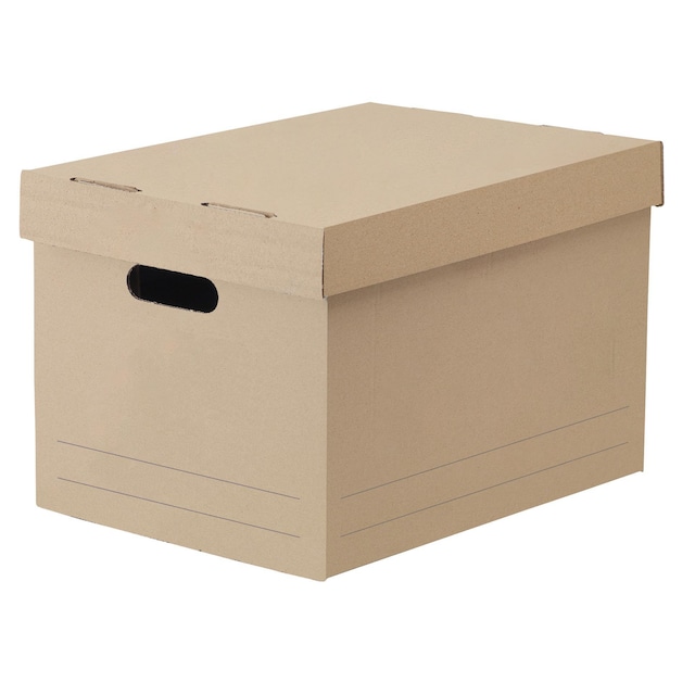 Lyreco Storage Box 284x383x252mm Brown - Pack Of 10 1