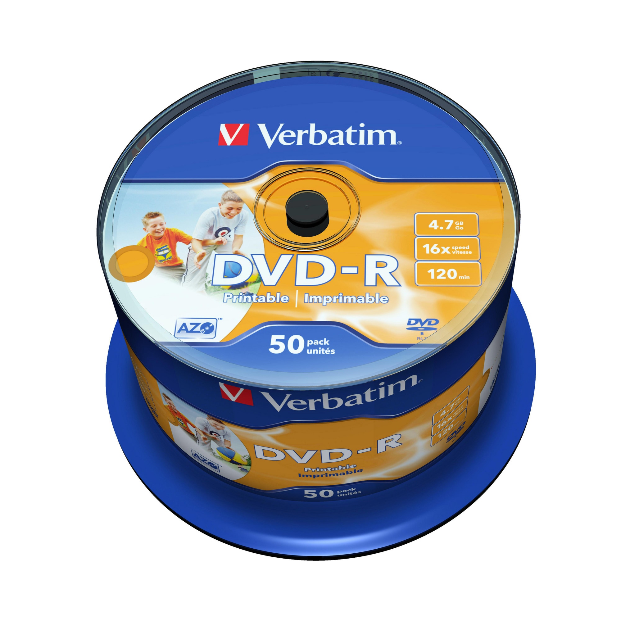 Verbatim 43533 DVD-R 4.7GB 16x Printable 50 | Lyreco