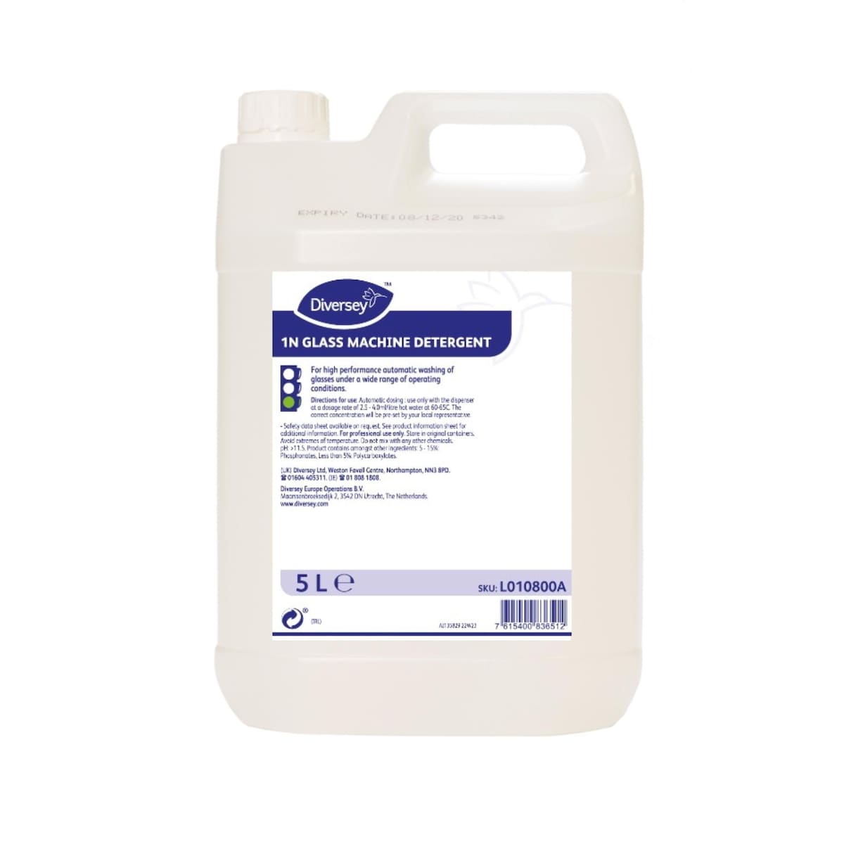 Diversey 1N Glass Machine Detergent 5L 1