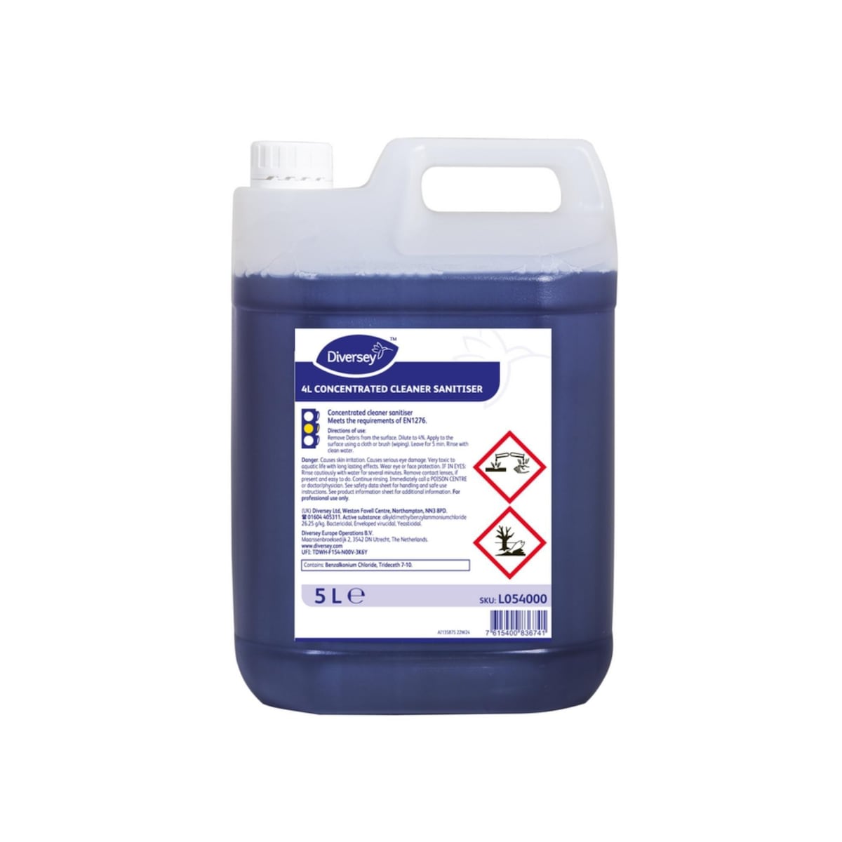 Diversey 4L Cleaner Sanitiser Concentrate 5L 1