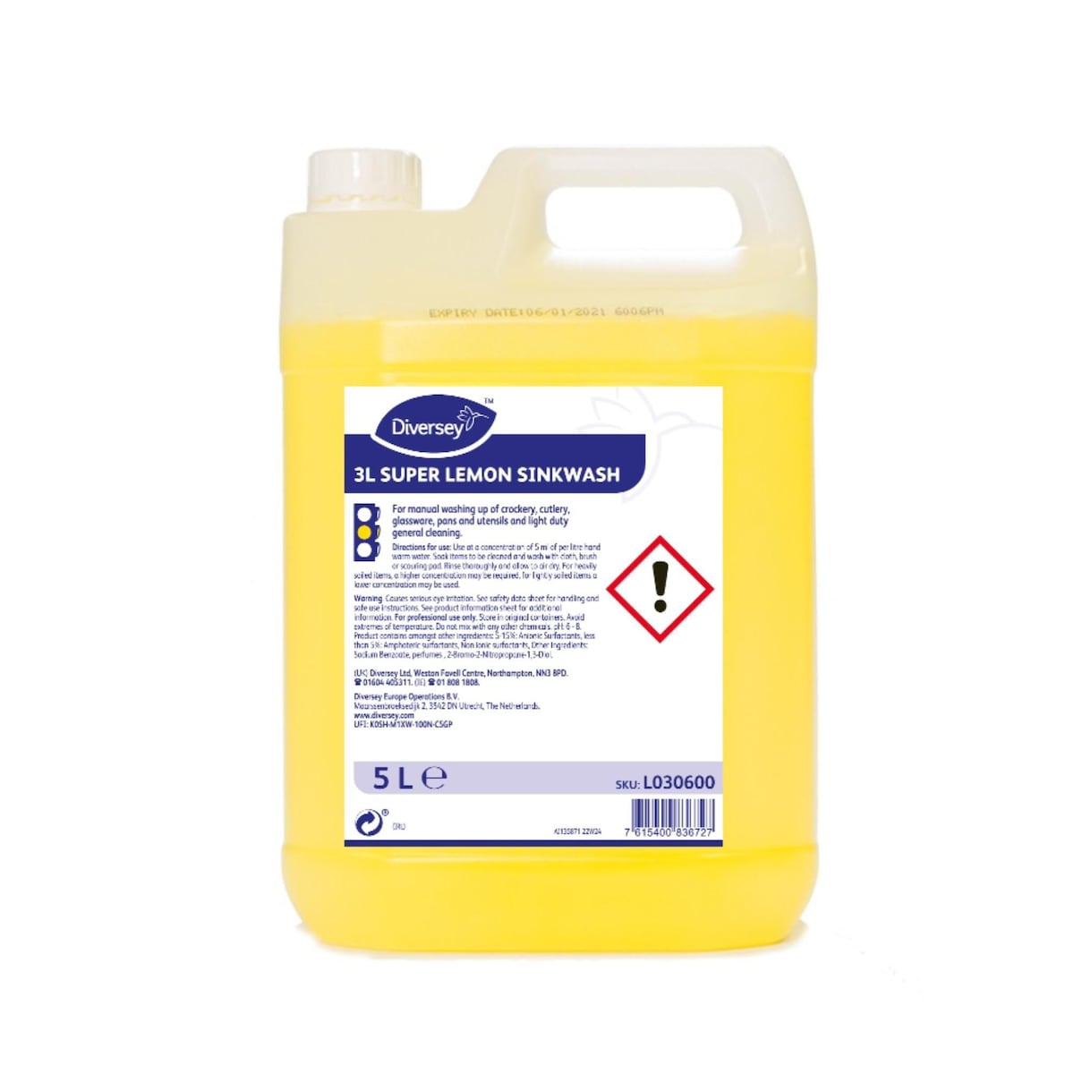 Diversey 3L Super Lemon Sinkwash 5L 1