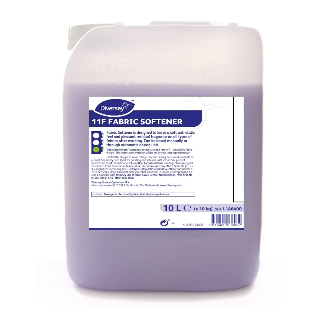 Diversey 11F Fabric Softener 10 Litres 1