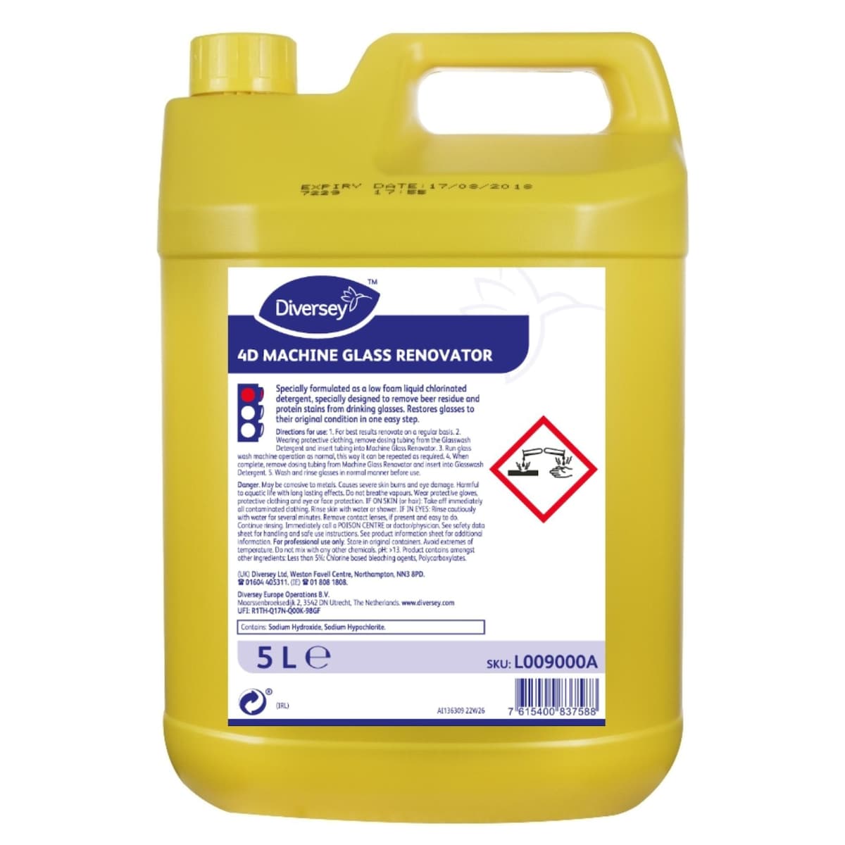 Diversey 4D Machine Glass Renovator 5L 1