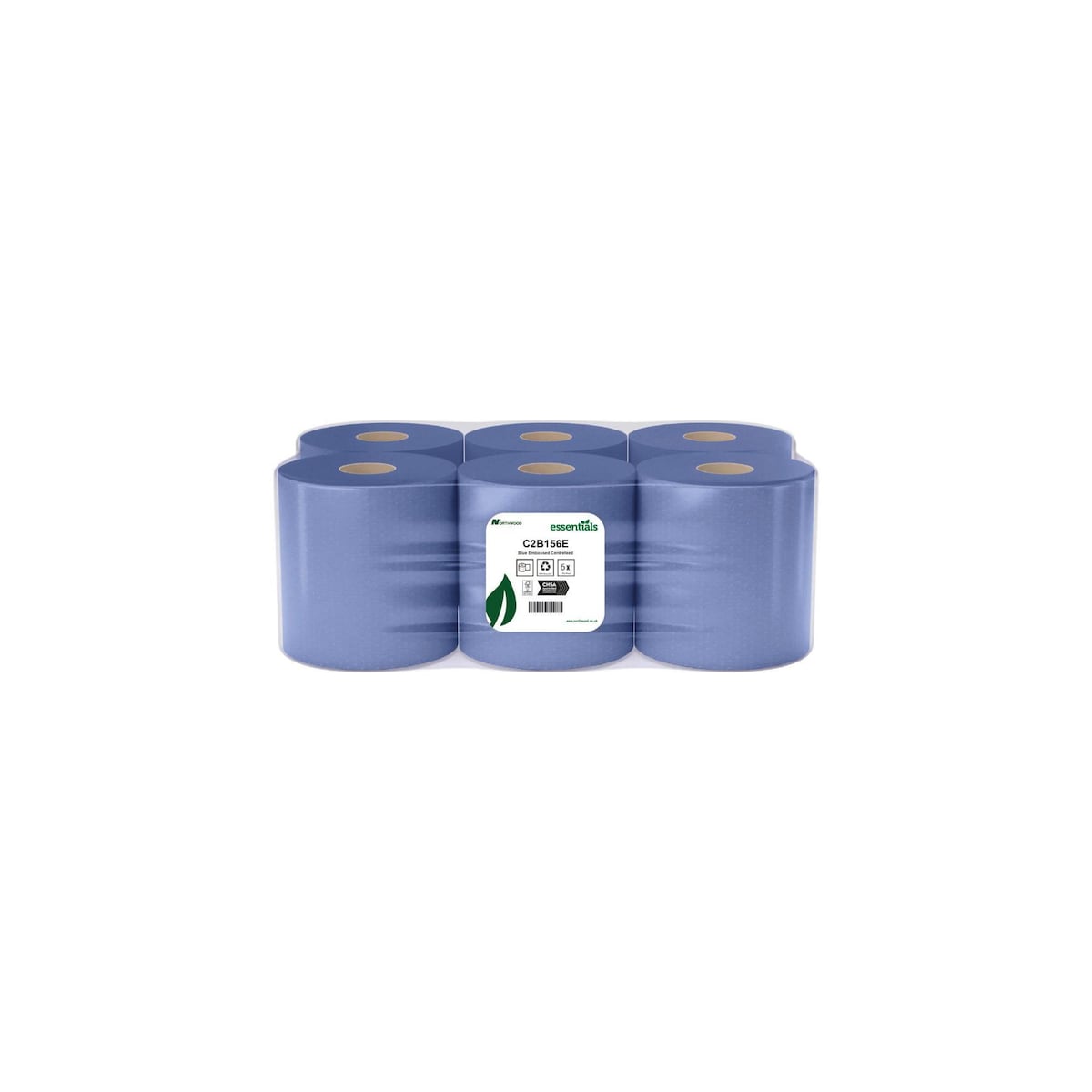 Northwood Blue Centrefeed Towel Roll 2 Ply 150m - Pack of 6 1