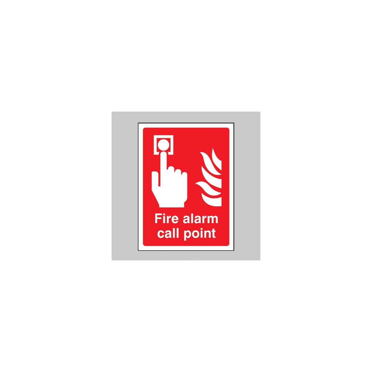 Fire Call Point Sign In Frame Fire Alarm Call Point Sign | Lyreco