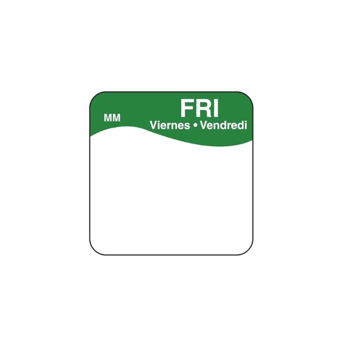 Friday - 1x1 Removable Labels - 1000 Labels Per Roll 1