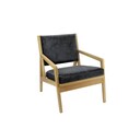 Hanna Single Seater Sofa with Wooden Frame - Grey- Delivery Only 1