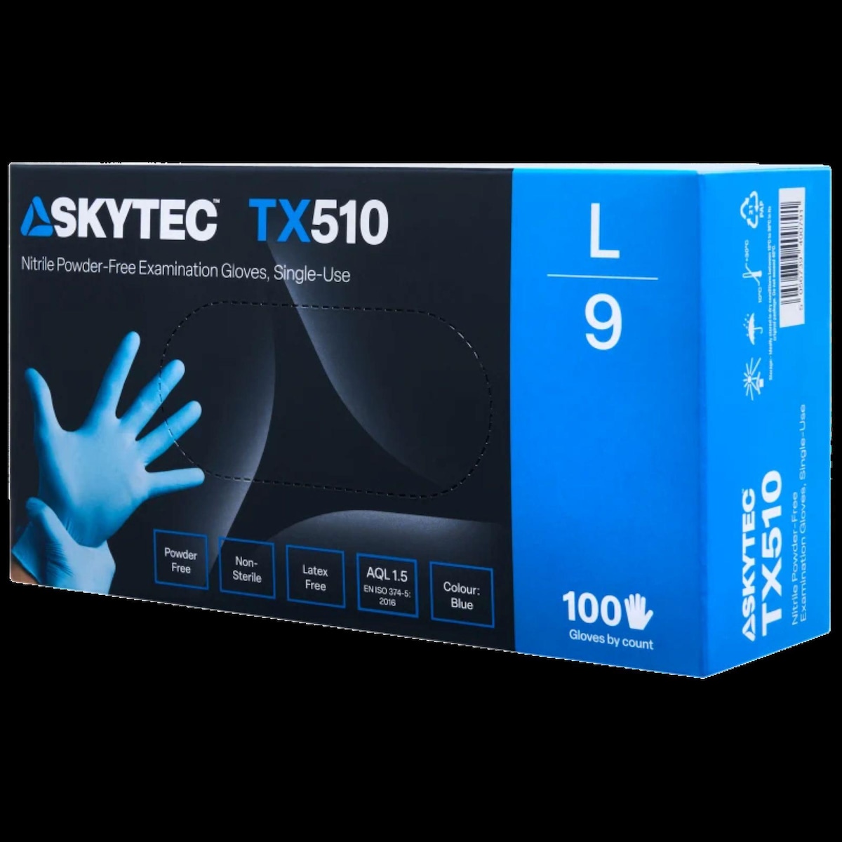 Skytec TX510 Single use Examination Glove , Box of 100 - Large 1