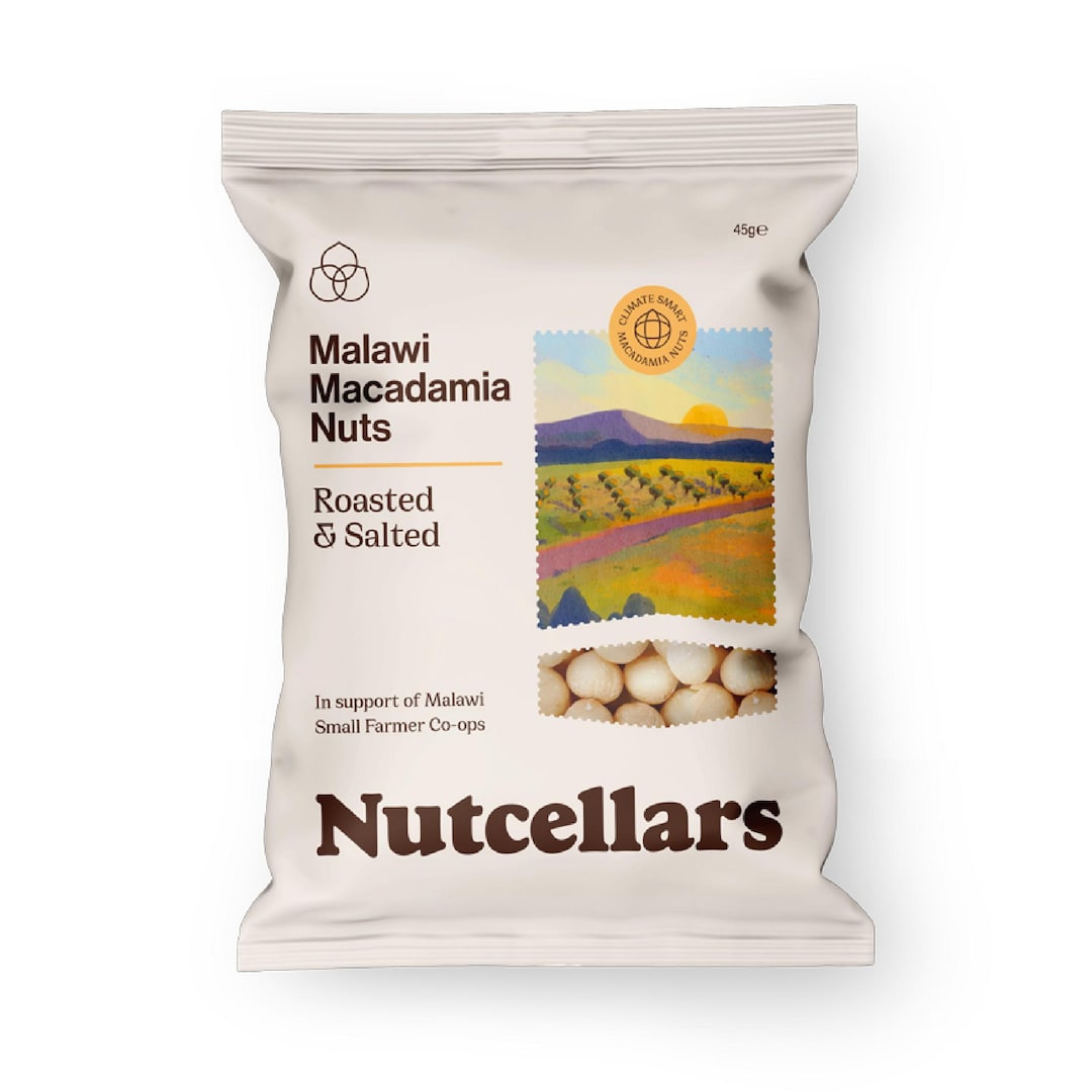 Roasted Salted Macadamia Nuts 45g Pack of 16