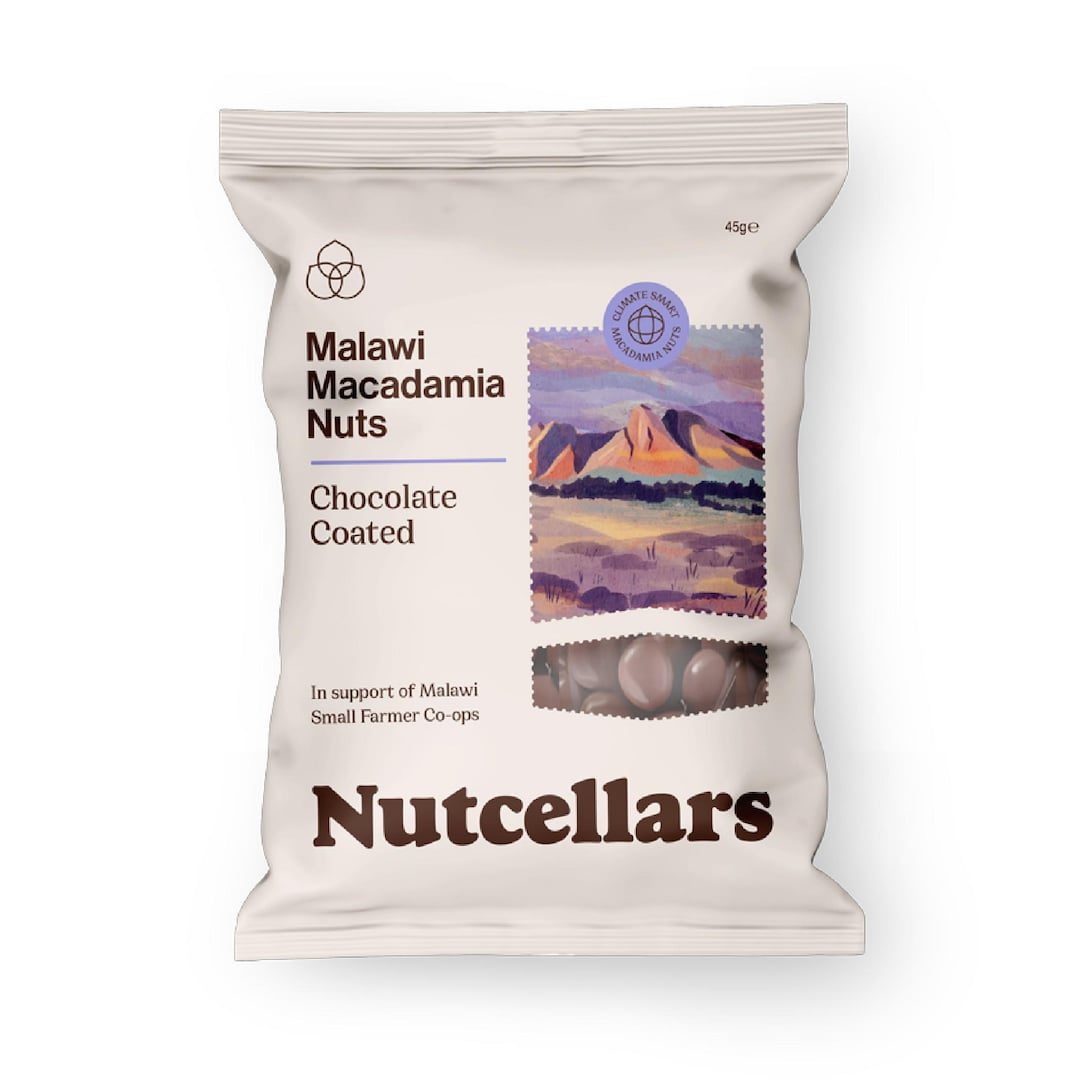 Chocolate Coated Macadamia Nuts 45g Pack of 16