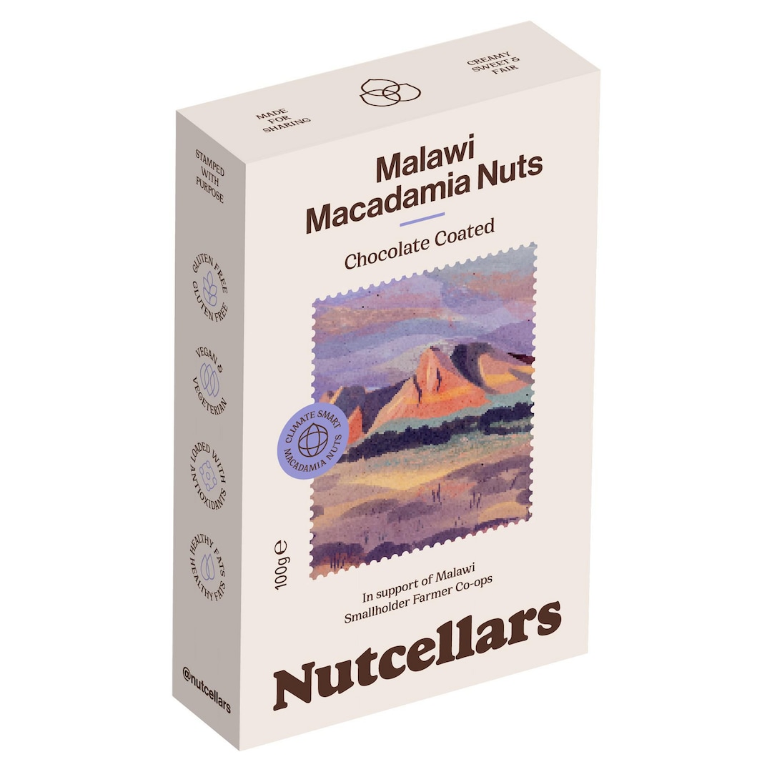 Chocolate Coated Macadamia Nuts 100g Pack of 8