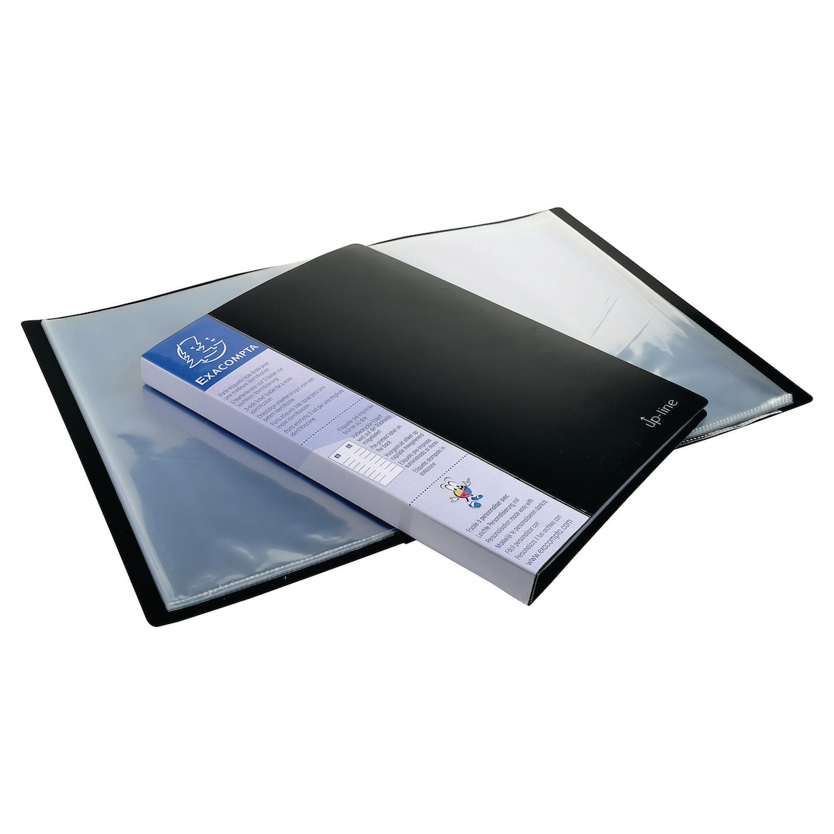 Exacompta Opaque A4 20 Pocket Display Book - Black 1
