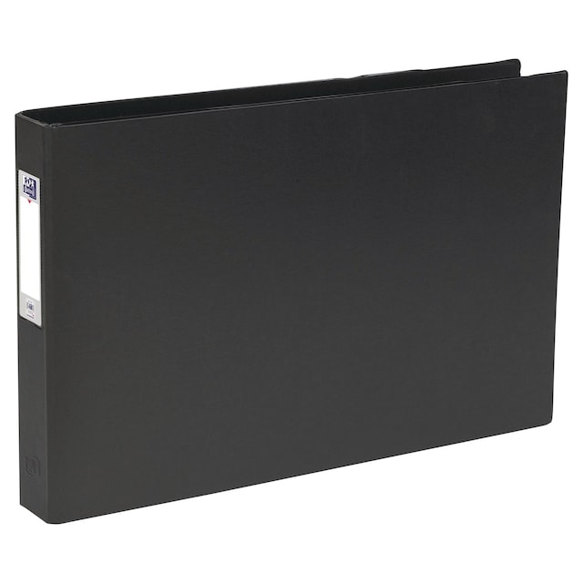 Oxford Ring Binder Black A3 4 D-Ring 40mm Capacity Landscape 1