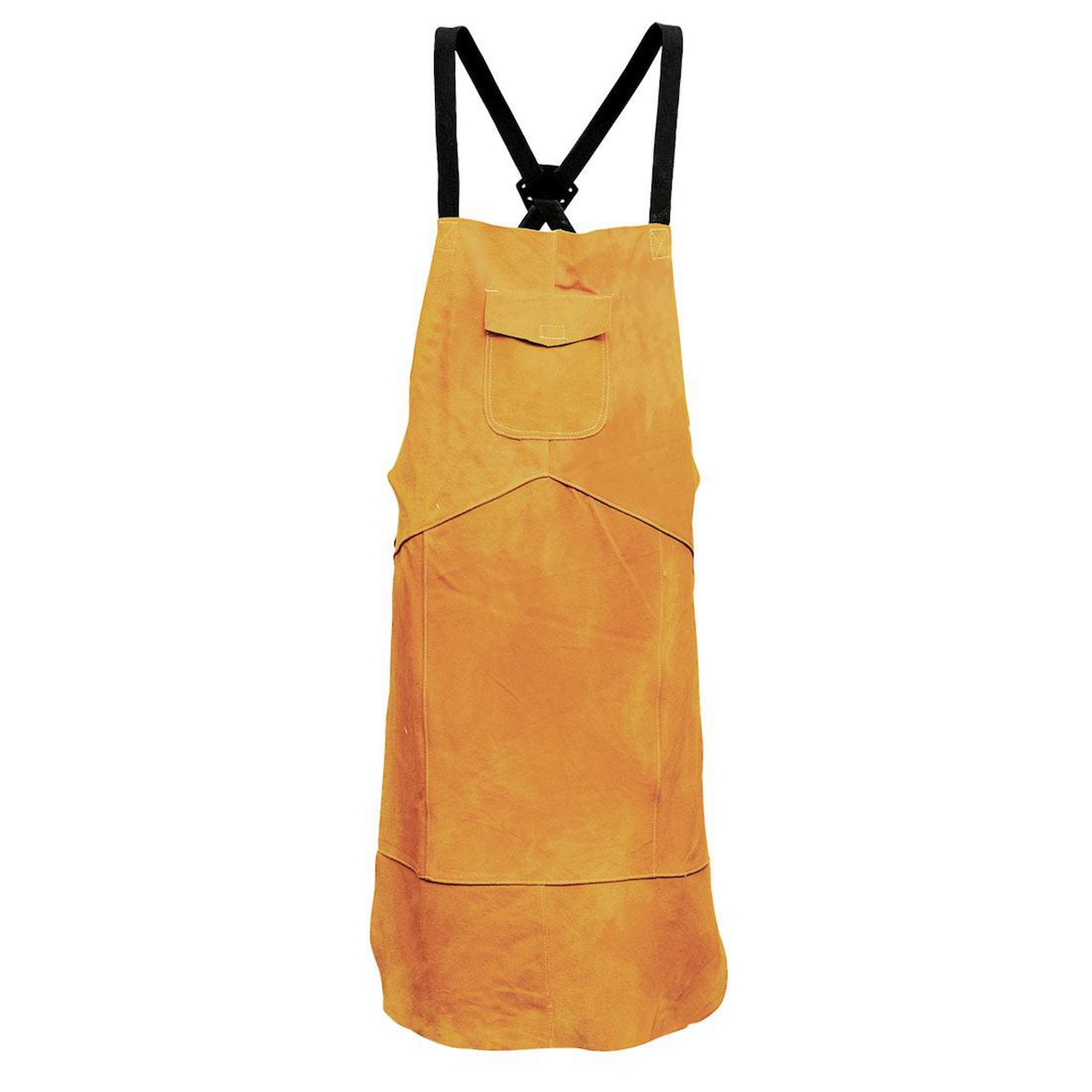 SW10 Leather Welding Apron Tan  Regular 1
