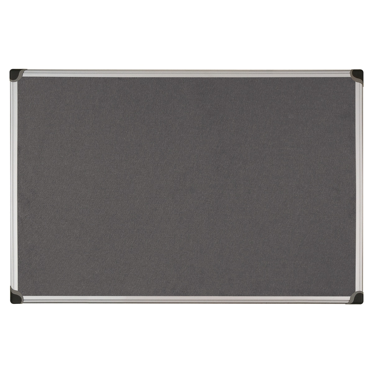 Aluminium Framed Fabric Notice Board 600mm X 900mm - Grey 1