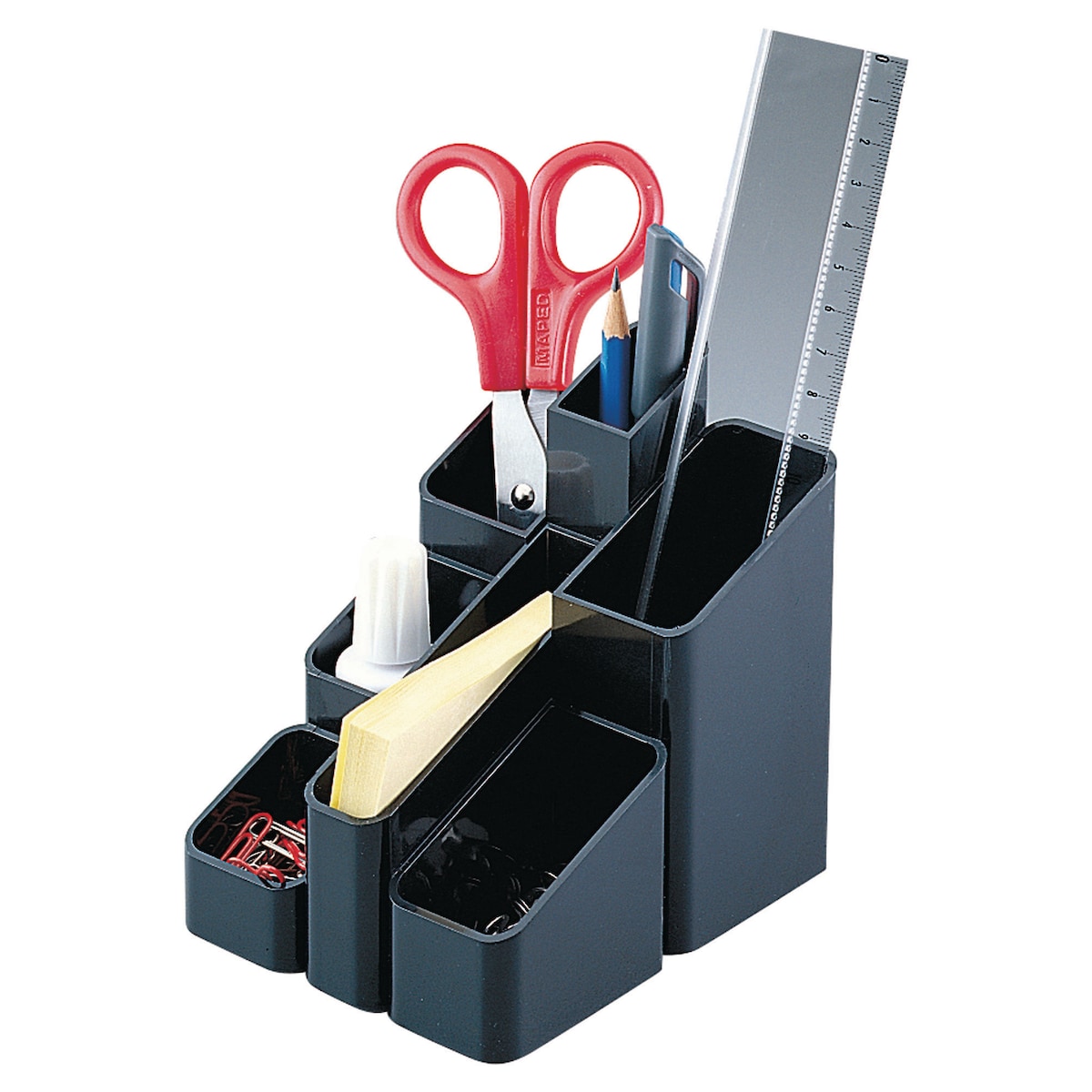 Black Desk Tidy - 129 X 102 X 123mm 1