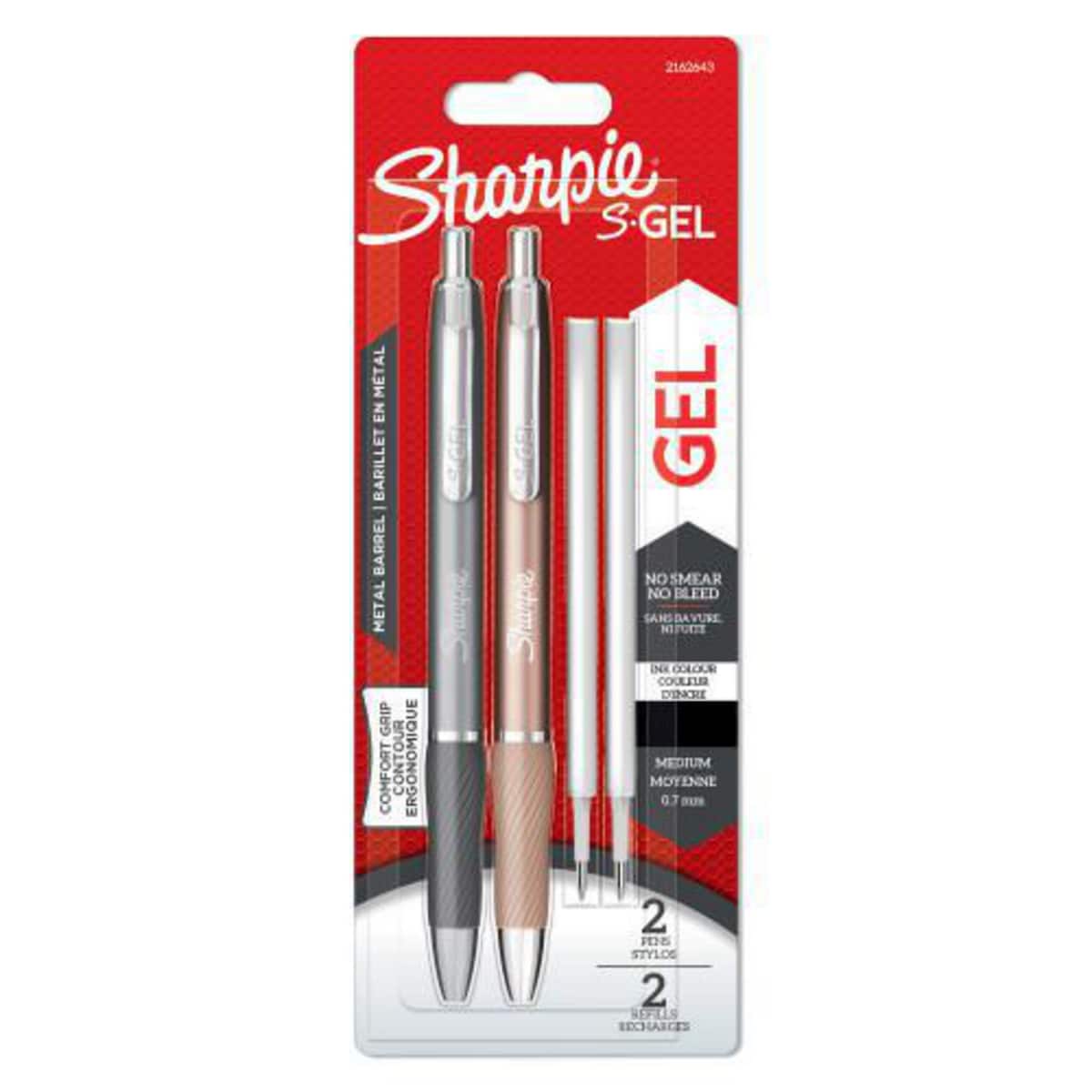 Sharpie S-Gel Metal Pens Black + 2 Refills 1