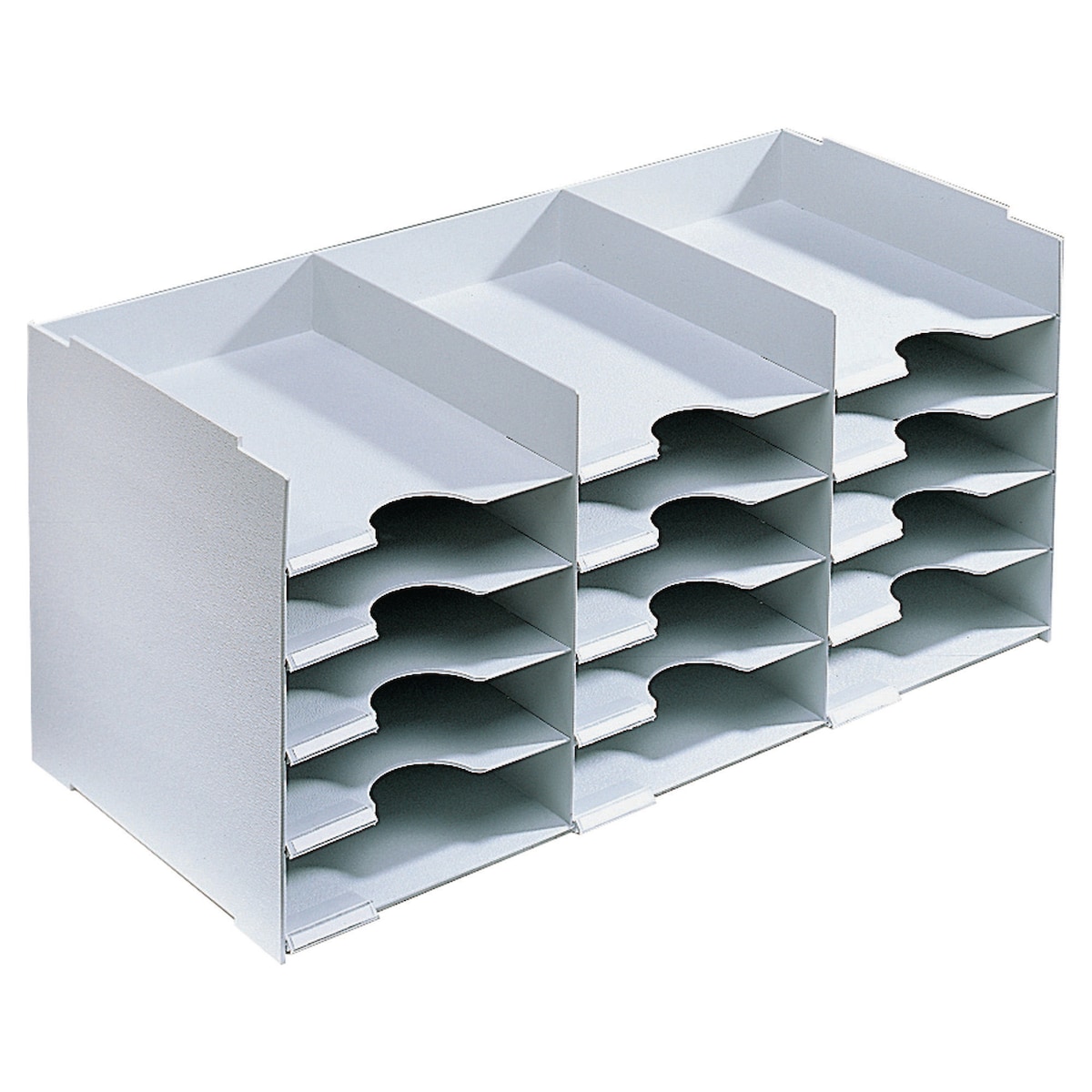 Horizontal Organiser With 15 Compartments 313 X 670 X 304mm - Light Grey 1