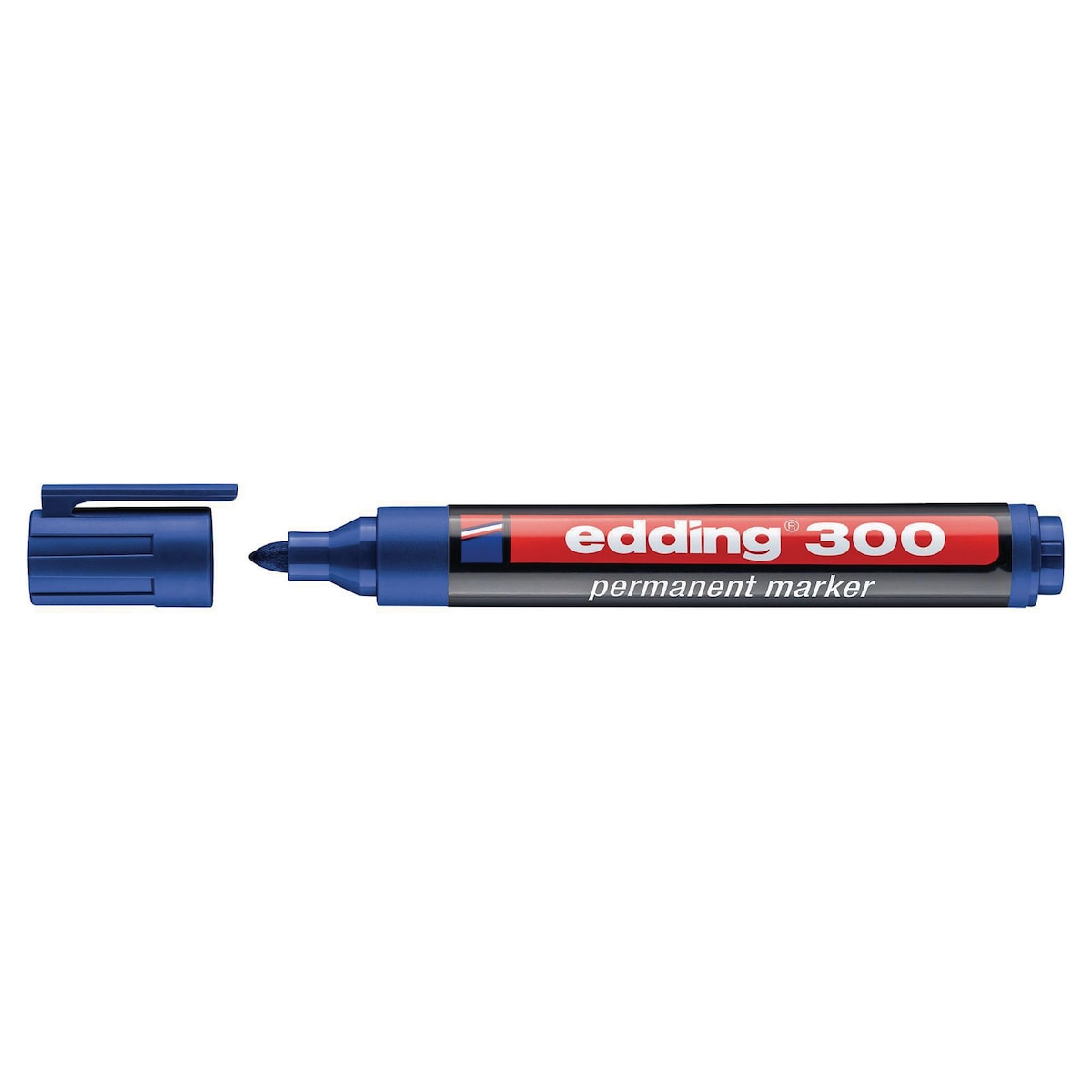 Edding 300 Permanent Marker Bullet Tip Blue - Box of 10 1