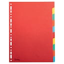 Lyreco Assorted Bright Colour A4 10 Part Dividers 240gsm 1