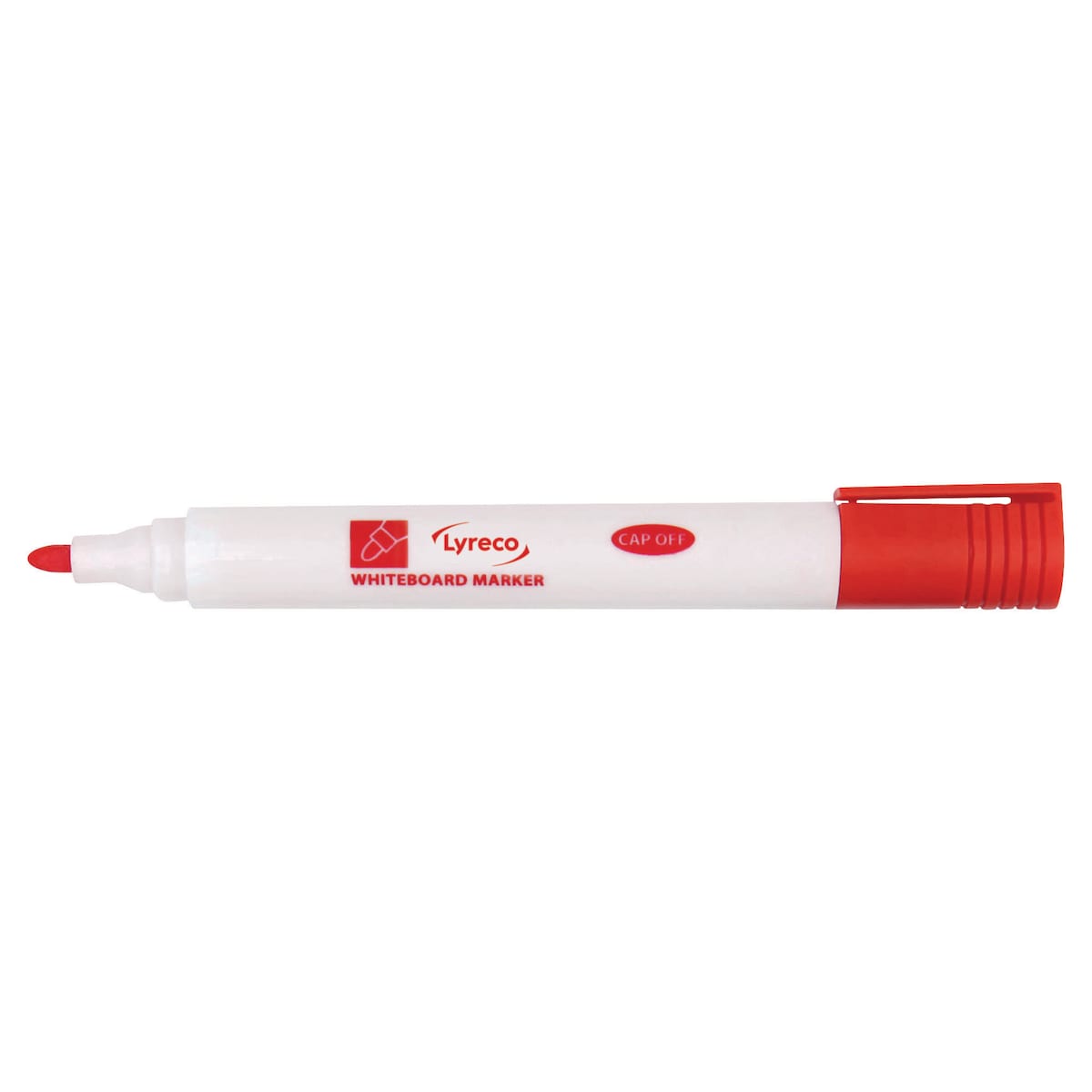 Lyreco Whiteboard Markers Bullet Red - Pack Of 10 1
