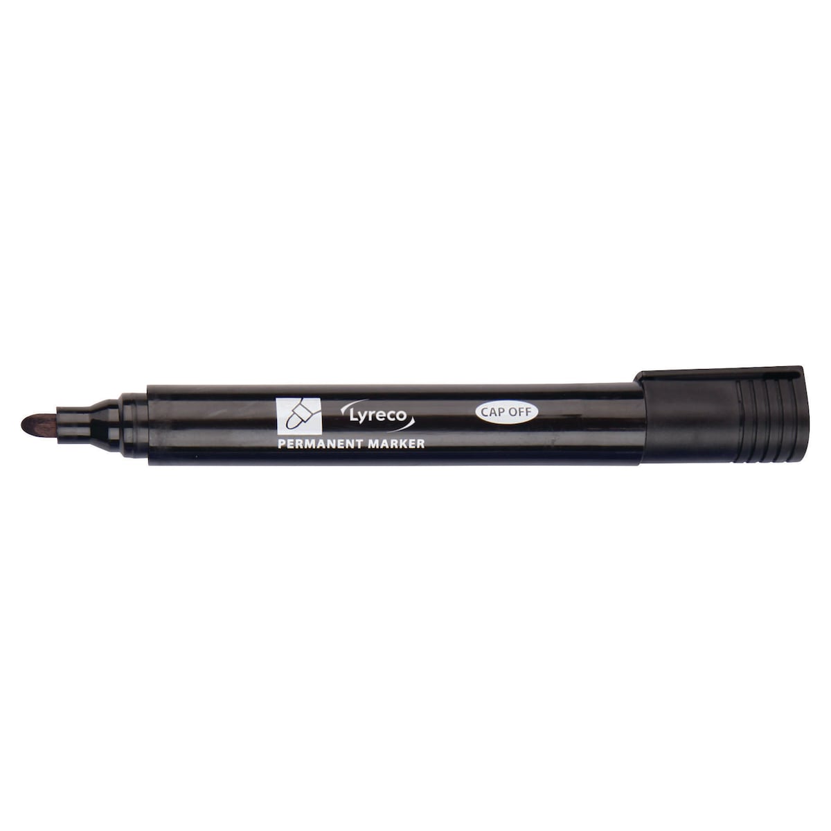 Lyreco Permanent Markers Bullet Black - Pack Of 10 1