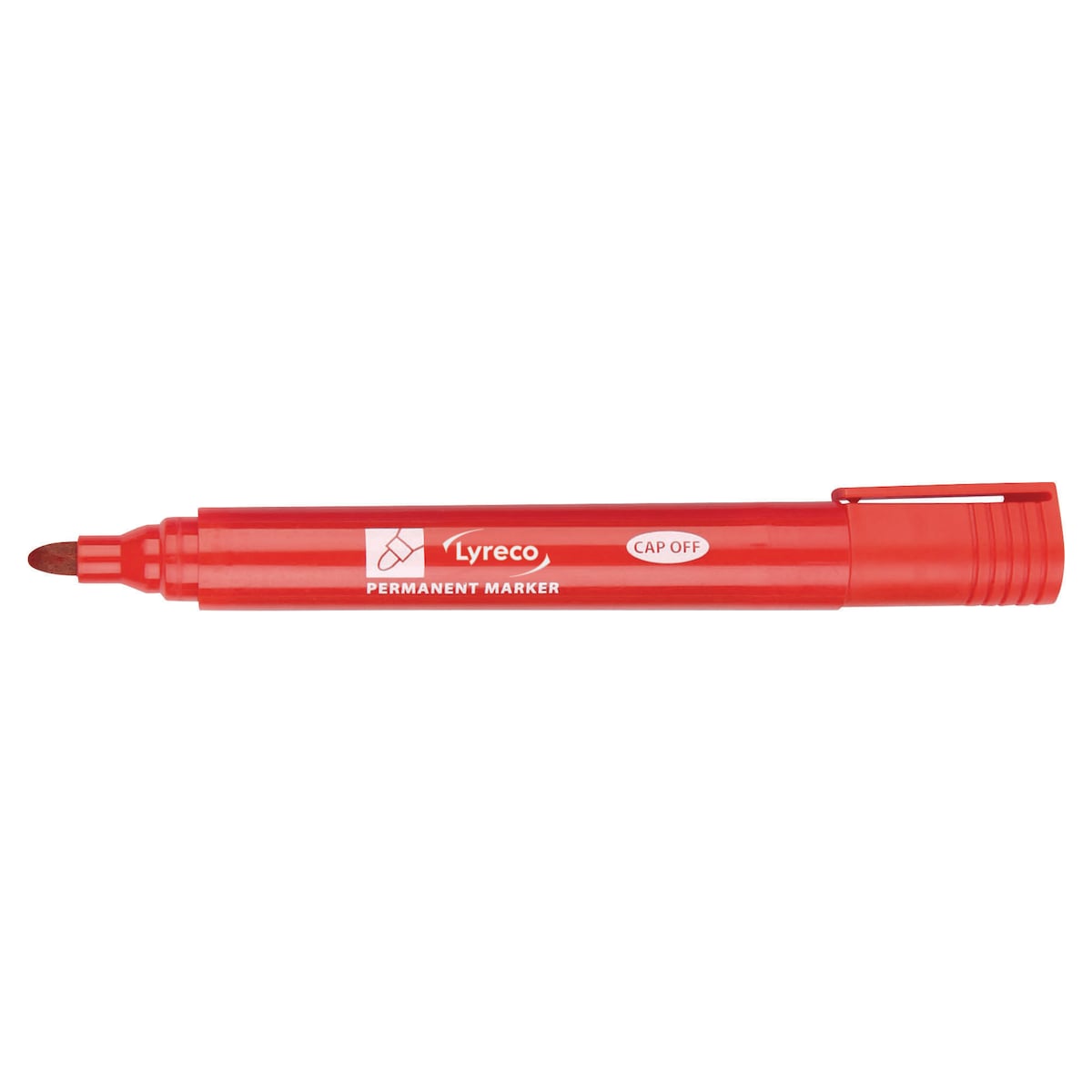 Lyreco Permanent Markers Bullet Red - Pack Of 10 1