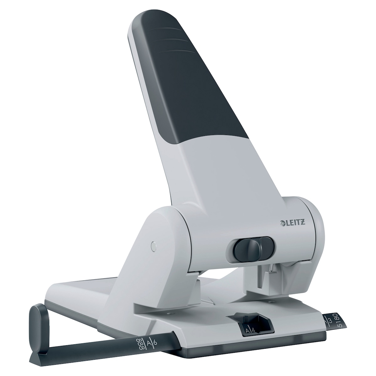 Leitz NeXXt Series 5180 Heavy Duty 65 Sheet 2 Hole Punch - Silver 1