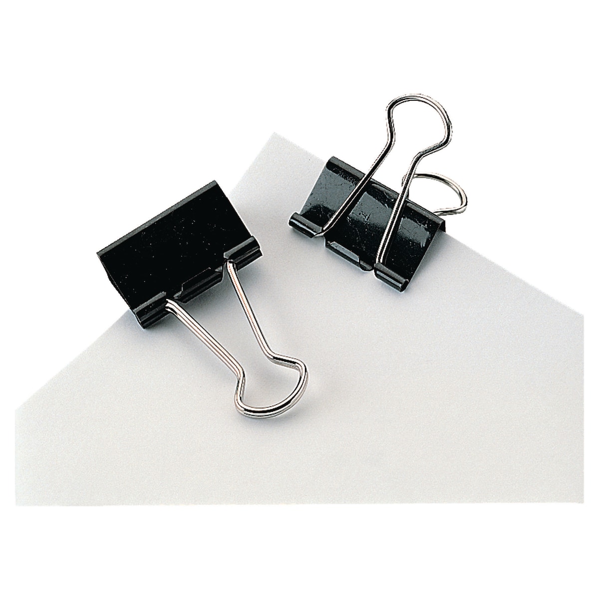 Fold-Back Paper Clips Black 51mm - Pack of 12 1