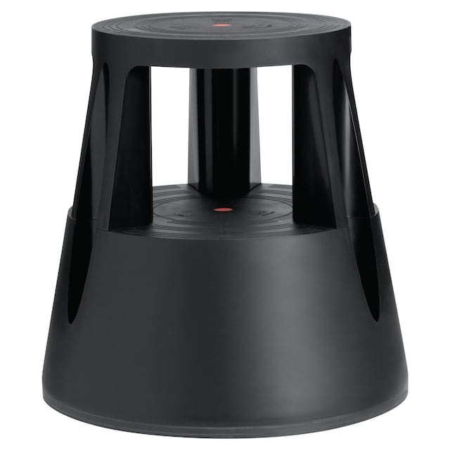 Twin Step Black Mobile Stool - Height 430mm 1