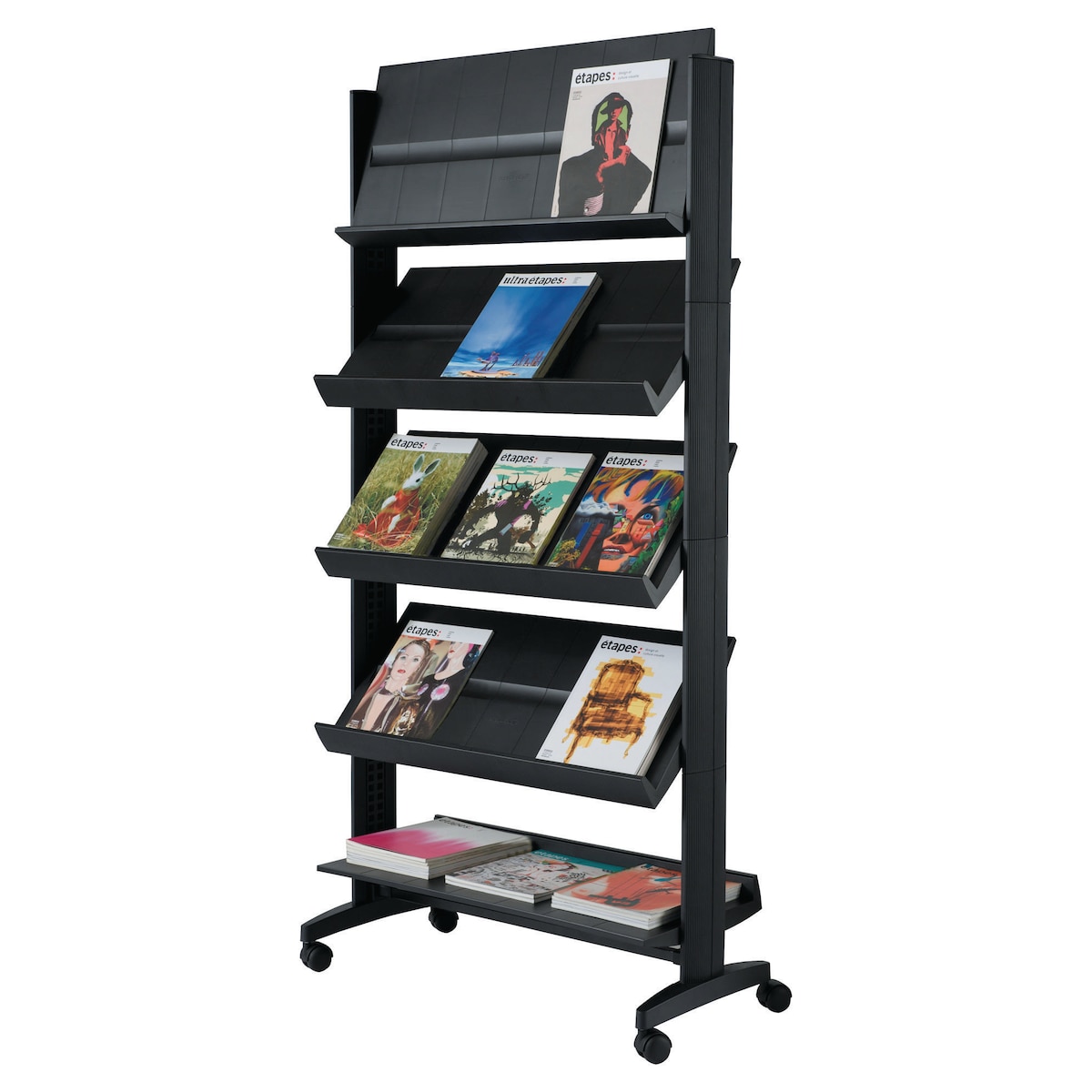 Free Standing Literature Holder Display Stand - 15 Shelves For A4 Documents 1