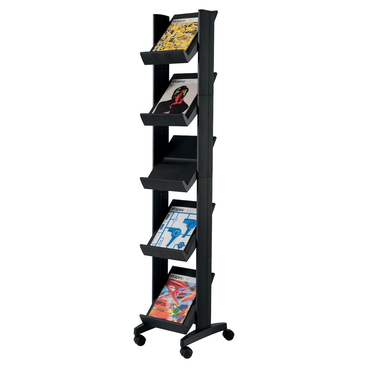 Free Standing Literature Holder Display Stand - 5 Shelves For A4 Documents 1
