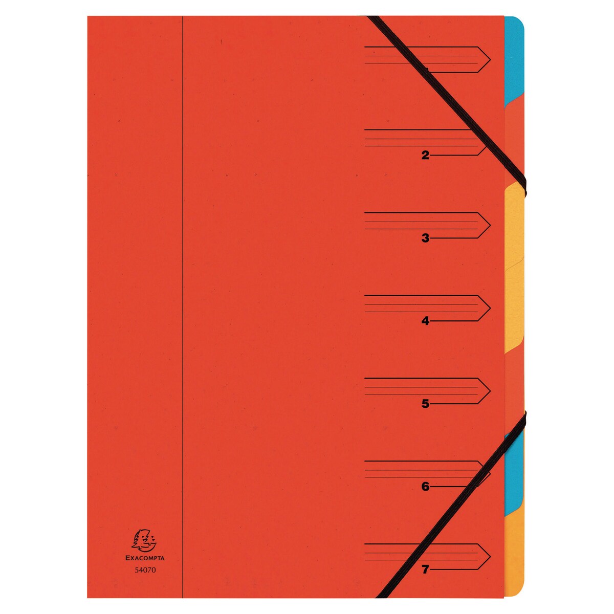 Exacompta A4 7 Section Multipart File - Multi coloured 1