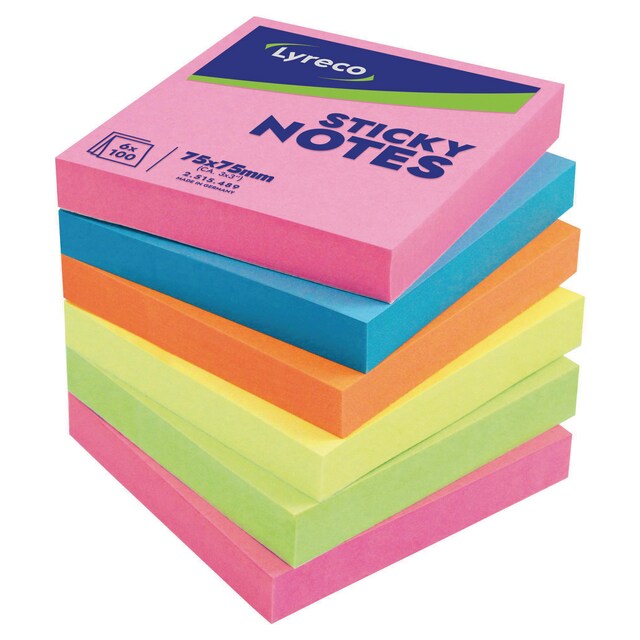 Lyreco Brilliant Sticky Notes 76x76mm... | Lyreco