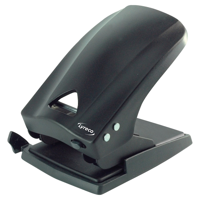 Lyreco Heavy Duty 2 Hole Punch Black - 70 Sheet Capacity 1