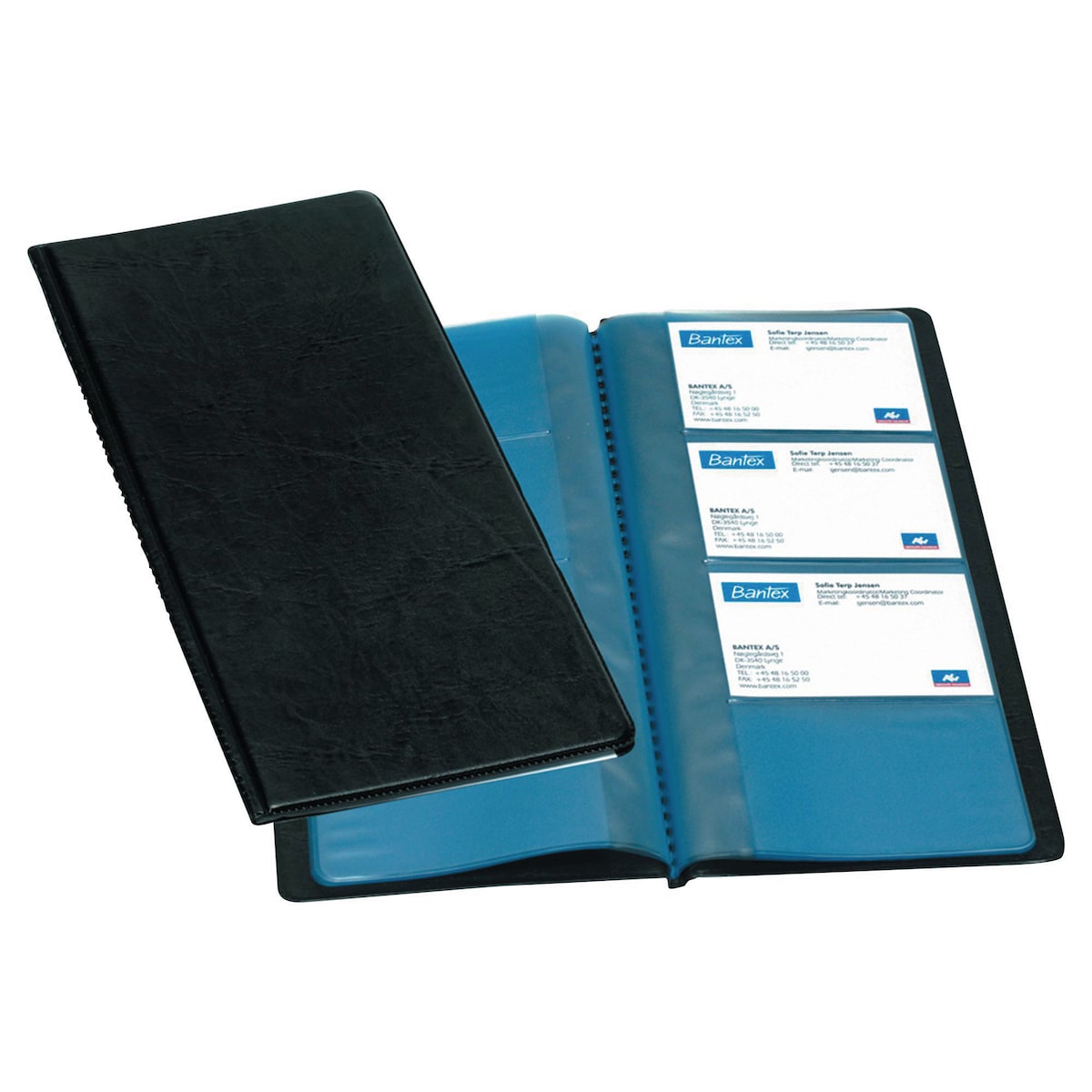 Oxford Business Card Album Black 225 X 125mm 96 Card Capacity 1