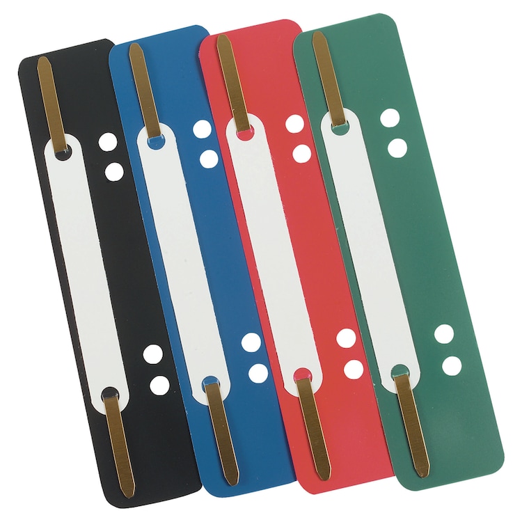 Assorted Colours Plastic Filing Clips 35mm... | Lyreco