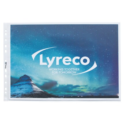 Lyreco A3 Landscape Punched Pockets 80 Microns - Pack Of 10
